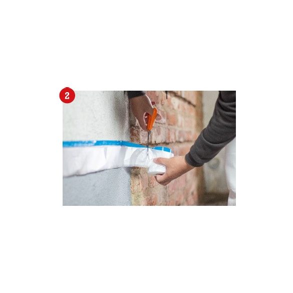 Takarófólia, 17 mm-es ragasztócsíkkal, 140 cm x 20 m, Sculler Eh'klar "Targa Blue Mask"