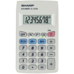 Zsebszámológép, 8 számjegy, SHARP "EL-233ER"