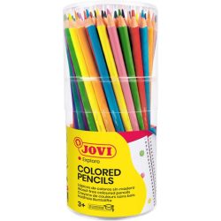 Színes ceruza készlet, háromszög test, Jovi, 7x12 szín