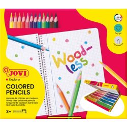   Színes ceruza készlet, háromszög test, Jovi "734/288", 24x12 szín