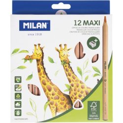   Színesceruza készlet vastag, háromszög test Milan 262 12 szín