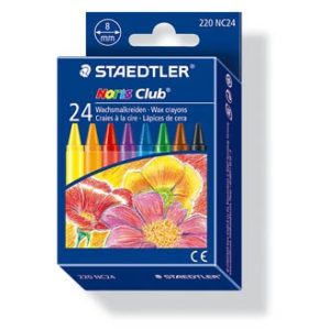 Zsírkréta, STAEDTLER "Noris Club", 24 különböző szín