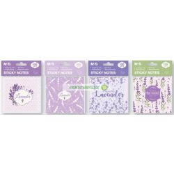   Öntapadó jegyzettömb, 76x76 mm, 100 lap, M&G "Lavender"